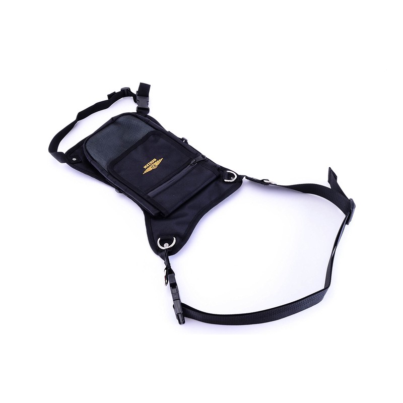 Bestem LGBE-LEGBAG-2 Black Motorcycle Rider Pack 2 Universal Leg Bag