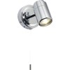 Knightsbridge 230V IP44 GU10 Single Spotlight, Polished Chrome