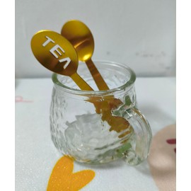 Tea Bag Squeezer (Pack of 5), Golden Stainless Steel Tea Bag Squeezer Tongs, Tea Accessories for Tea Drinkers, Best Gifts for Tea Lovers