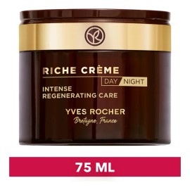 Yves Rocher Crema Facial Antiedad Riche Creme Fórmula Vegana Nutre Regenera Piel