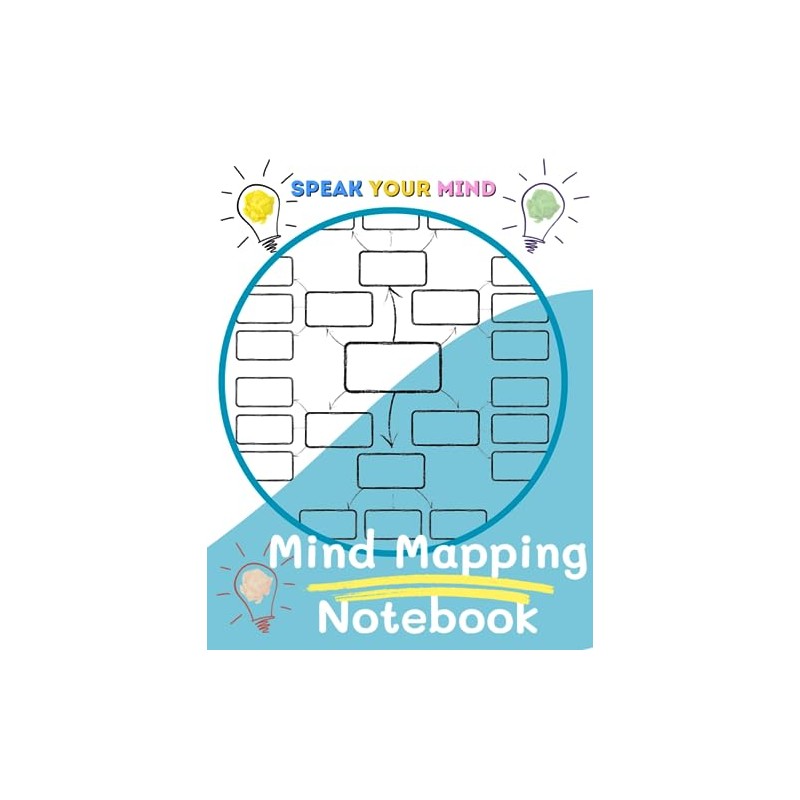 Mind Mapping Notebook: Blank Mind Map Template for Brainstorming and