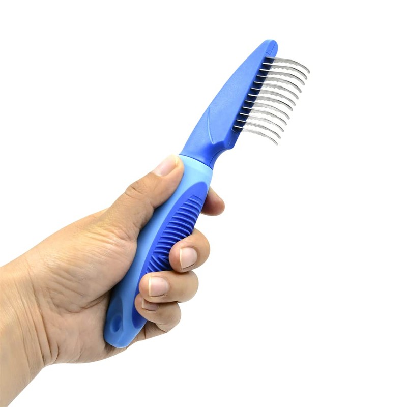 Fancy Pets Peine Rompenudos Curvo para Perro con 12 Navajas