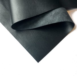 Piel auténtica negra para manualidades, hoja de piel de cordero negra real para manualidades, costura y proyectos de piel personalizados (negro, 25 x 25 cm)