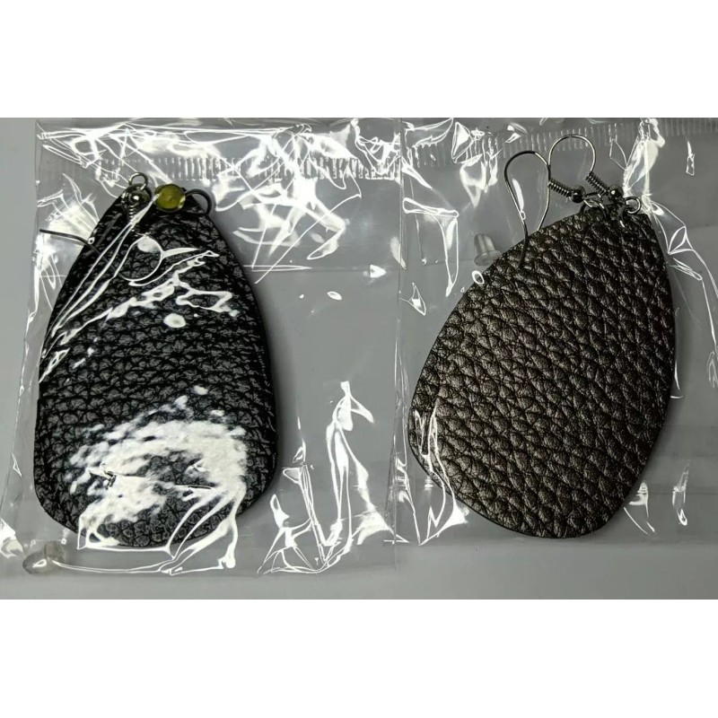 Bright Creations Earrings Teardrop Faux Leather Dangle Jewelry 8 Different