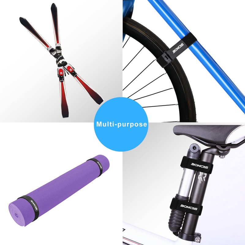 Boncas Bike Rack Strap Bike Wheel Stabilizer Straps,Stonger Grip with