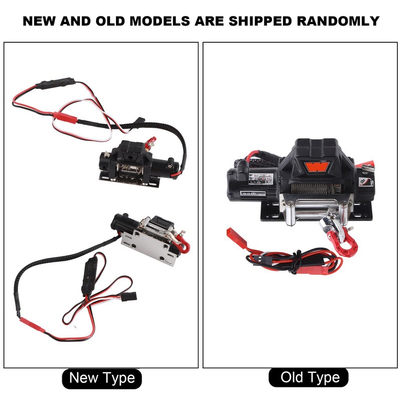 RC Model Winch with Remote Control Controller for TRX4 D90
