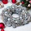 MIJOMA Christmas Wreath, Pine Cone Wreath, Beautiful Winter Decoration for