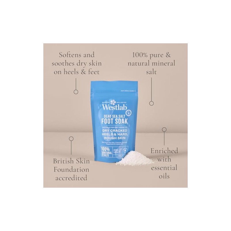 Westlab Dead Sea Foot Soak 450g - Dry Cracked Heels