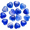 Marrywindix 15 Packs 0.8 Inch Healing Crystal Natural Blue Agate