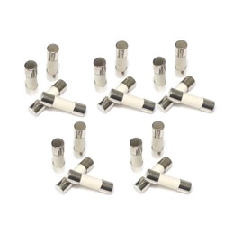 3.15A, T3.15A, 3.15AH250V, 3.15AH, Ceramic Fuse, T3.15A 250V, Slow Breaking Fuse 5 * 20mm /0.19 * 0.78inch (20 Pcs)
