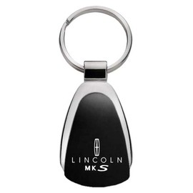 Lincoln MKS Black Tear Drop Metal Key Ring