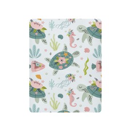 xigua Turtle Crib Sheet Soft Breathable Comfortable for Standard Crib Mattress and Toddler Mattresses,Girls and Boys(52 * 28 * 9in)