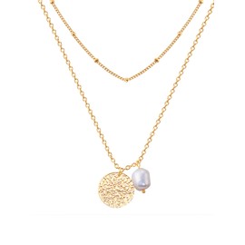 Valero Pearls 32018609 Women's Necklace Stainless Steel Freshwater Pearl, Stainless Steel, Freshwater cultured pearl