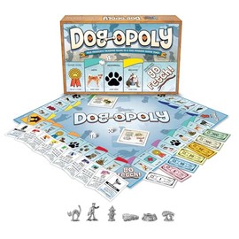 Dog-Opoly Board Game – This Property Trading Family Game is a Tail-waggin Good Time! – for 2 to 6 Players Ages 8 and up