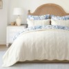 EVERGRACEHOME Cotton Scallop Quilt Set, King Size 3 Piece Set