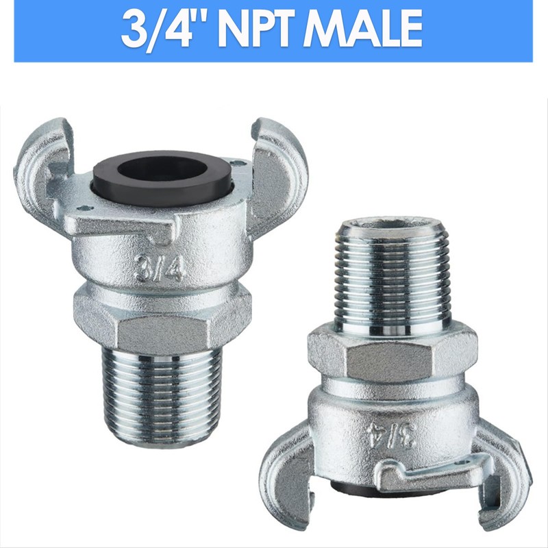 HLGHLG 3/4 Inch Chicago Air Hose Fitting Adapter – 0.75"