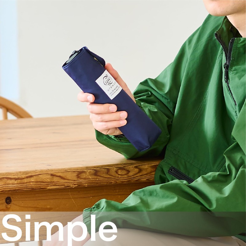 Moon Bat urawaza Folding Umbrella, Solid Color, 3 Seconds Folding