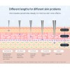 Shzhdikun Tamaño De Microagujas Ajustable 0-2 Mm Para Cabello Y