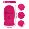 Geyoga 3-Holes Full Face Cover Knitted Neck Cover Winter Balaclava