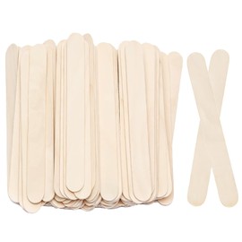 8”100Pcs KTOJOY Jumbo Wooden Craft Sticks Wooden Popsicle Craft Sticks Stick Treat Sticks Ice Pop Sticks for DIY Crafts，Home Art Projects, Classroom Art Supplies