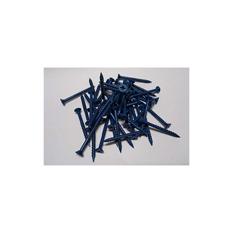 Shorpioen 20-Pack 1/4 x 1-3/4" Phillips Flat Concrete Screw Blue