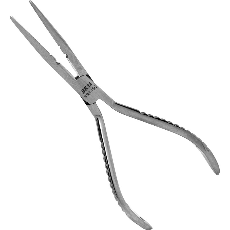 SK11 SSR-150 Stainless Steel Tapered Radio Pliers with Knurled Tip