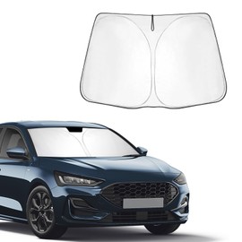 BSTW BSTW Auto Sonnenschutz fr Ford Focus MK4 4.5 (2018-2025) C Faltbare Windschutzscheiben-Abdeckung mit W?rmeisolierung & UV-Schutz | Passend fr Ford Focus Titanium Active ST-Line ST X