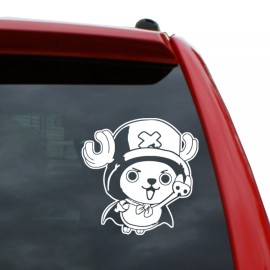 Black Heart Decals & More Tony Chopper Vinyl Decal | Color: White | 5" tall
