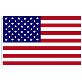 5ftx3ft Large American USA Flag Banner,Double Sided With Brass Eyelets-Vivid Color and UV Fade Resistant America National Flag for 2024 Oly Decorations Garden Street Party Decoration World Culture Day