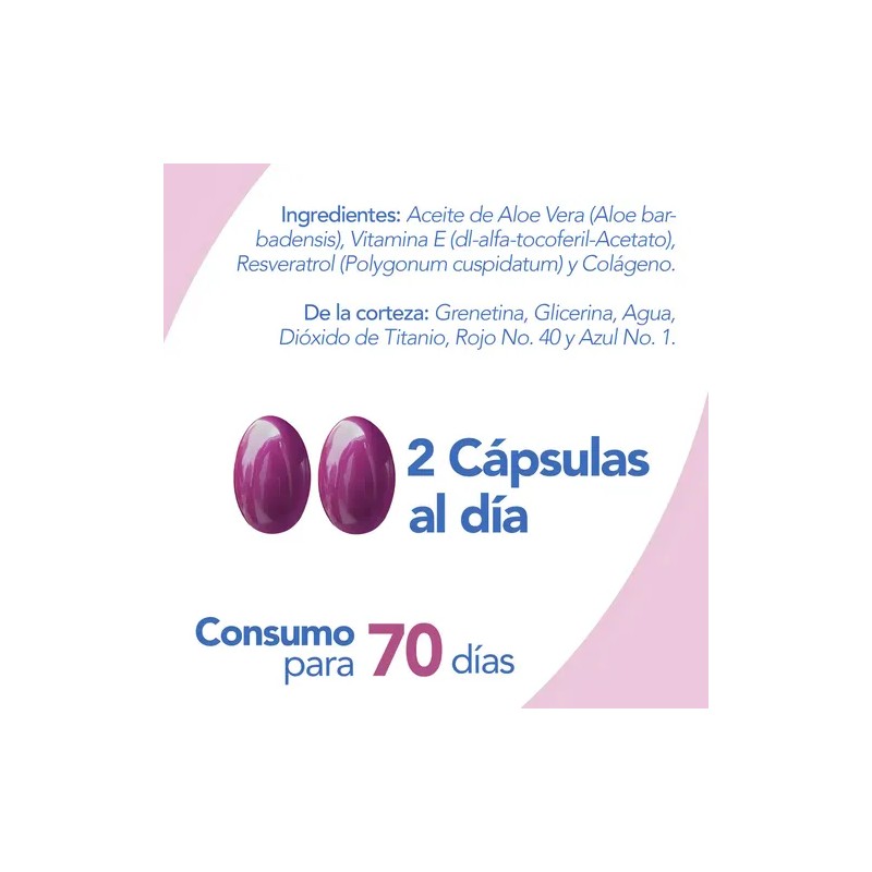 Resveratrol + Vitamina E + Colageno Tipo 1 y Tipo