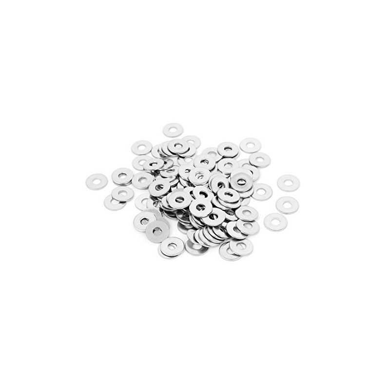 uxcell a15071400ux0035 M4x12mmx1 mm Stainless Steel Round Flat Washer for