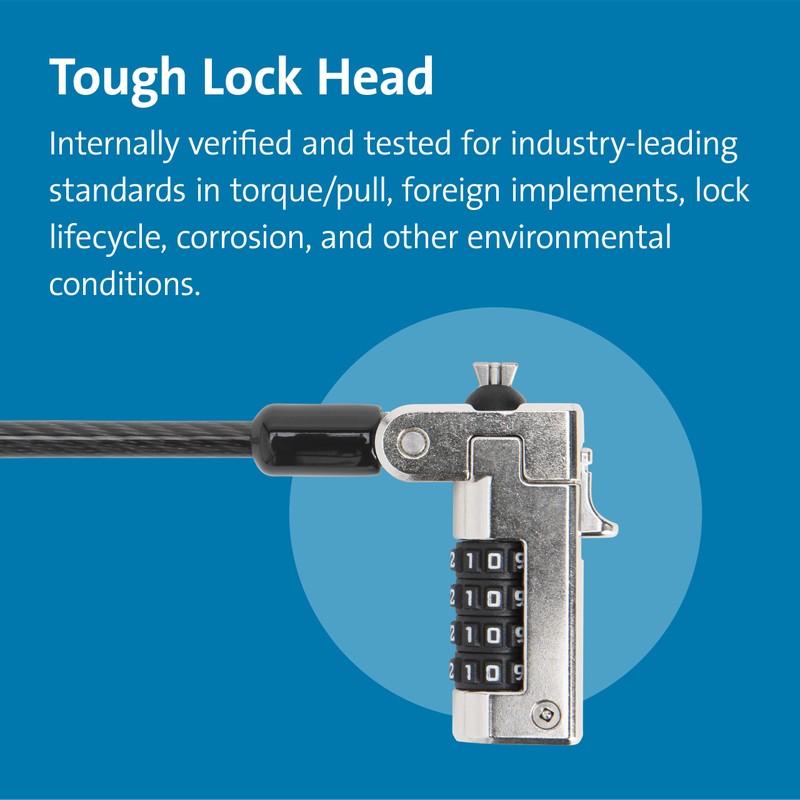 Kensington N17 Dell Laptop Computer Lock, Combination Security Locking Cable