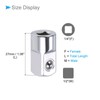 CoCud Socket Adapter 6.35mm Female to 12.7mm Male CR-V Steel