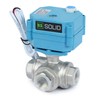 Electric 3 Way Ball Valve - Heavy Duty Multi-Purpose L