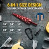 LYNCSEDAR 2Pack 6 in 1 Copper Tube Expander, Black &