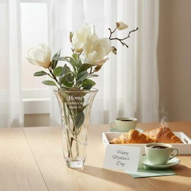 Vera Wang Wedgwood Love Knots Vase 10", Clear