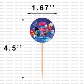 Trolls Cupcake Toppers Party Supplies Decorations
