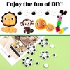 TOAOB Pack of 180 Wiggle Eyes Small Button Eyes for
