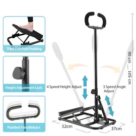 Adjustable Slant Board for Stretching, Rehabilitation, Physical Therapy, Pilates, Yoga, Squats – Calf, Hamstring, Plantar Fasciitis, Achilles Tendonitis, Muscle Recovery & Full Body Home Exercise Tool