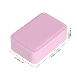 LETURE 2 Pieces Velvet Jewelry Gift Boxes for Necklace Pendant Earring Bracelet, Small Jewelry Storage Display Case for Christmas Wedding Engagement Birthday Anniversary (Pink)