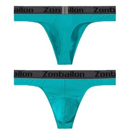 BIATWOWR Men's Strings Sexy Attractive and Comfortable with Pouch without Tag, 3*Multi 02