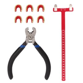 Bow String Nocking Points Pliers Set T Ruler Nocking Buckle Pliers Kit Archery Compound Pulley Bow Turning Kit Red