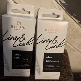 Lot Of 2-Eylure London Line & Lash Clear Lash Adhesive Pen.