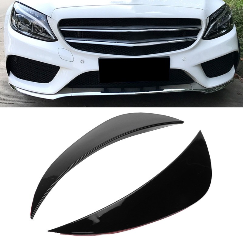 Front Bumper Air Vent Cover Canard Replacement for MercedesBenz CClass