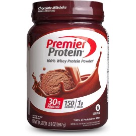 Premier Protein Powder Chocolate Milkshake,30G Protein,100% Whey Protein,17 Servings,24.5 Ounces