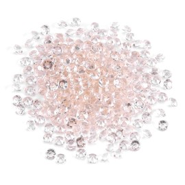 1000 Unids/bolsa Perlas de acrílico de 4.5 mm Perlas de acrílico de cristal transparente Diamantes de acrílico para perlas de jarrón de ducha nupcial Decoraciones de bricolaje(Blanco transparente)