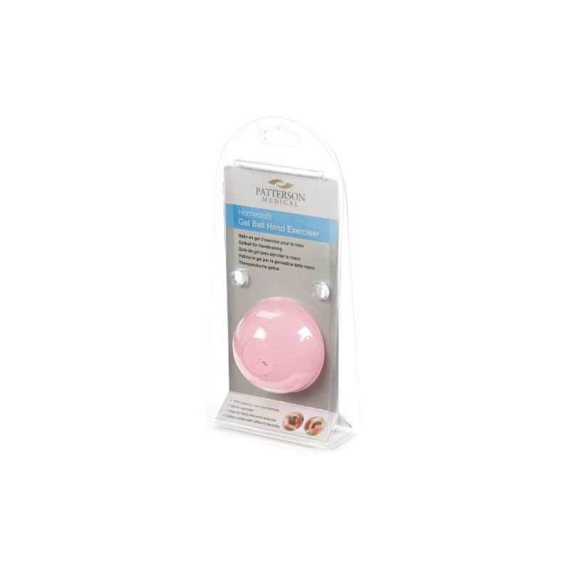 Homecraft Gel Ball Hand Exerciser, Pink, Extra Softness, Compact Hand