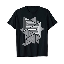 Graphic Geometric Triangle Retro T-Shirt
