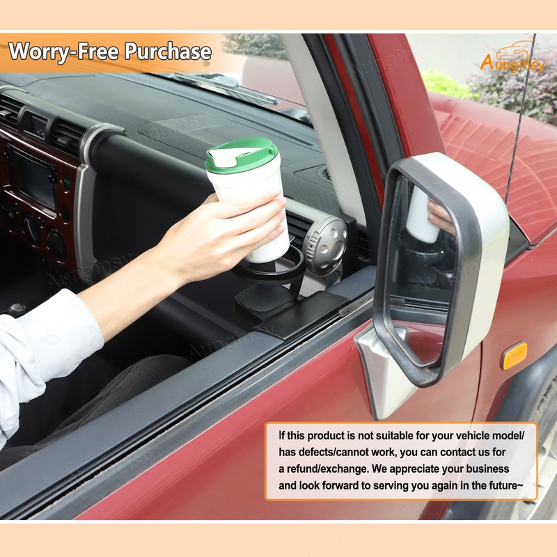 Aunginsy Car Cup Holder Compatible with Toyota FJ Cruiser 2007-2021