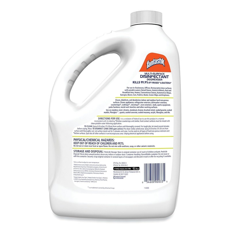 Fantastik 682269EA All-Purpose Cleaner, Pleasant Scent, 1 gallon Bottle